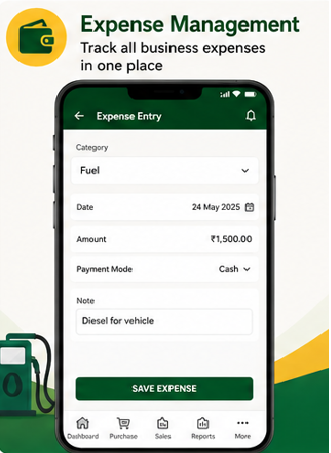 Kozhil poultry expense management screen